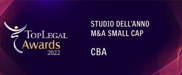 Studio dell'anno M&A Small Cap Studio dell'anno M&A Small Cap